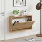 Preview: ARDEBO.de - Wandmontierter Schuhschrank BREDA 71 x 17 x 43 cm Holzwerkstoff