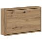 Preview: Wandmontierter Schuhschrank BREDA 71 x 17 x 43 cm Holzwerkstoff