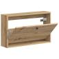 Preview: Wandmontierter Schuhschrank BREDA 71 x 17 x 43 cm Holzwerkstoff