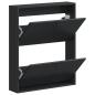 Preview: Wandmontierter Schuhschrank BREDA 71 x 17 x 86 cm Holzwerkstoff