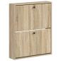 Preview: Wandmontierter Schuhschrank BREDA 71 x 17 x 86 cm Holzwerkstoff