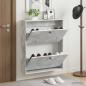 Preview: ARDEBO.de - Wandmontierter Schuhschrank BREDA 71 x 17 x 86 cm Holzwerkstoff