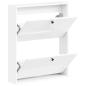 Preview: Wandmontierter Schuhschrank BREDA 71 x 17 x 86 cm Holzwerkstoff