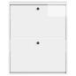 Preview: Wandmontierter Schuhschrank BREDA 71 x 17 x 86 cm Holzwerkstoff
