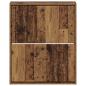 Preview: Wandmontierter Schuhschrank BREDA 71 x 17 x 86 cm Holzwerkstoff