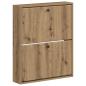 Preview: Wandmontierter Schuhschrank BREDA 71 x 17 x 86 cm Holzwerkstoff