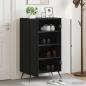 Preview: ARDEBO.de - Schuhschrank BREDA 59,5 x 39,5 x 90 cm Holzwerkstoff Schwarz
