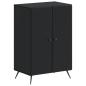 Preview: Schuhschrank BREDA 59,5 x 39,5 x 90 cm Holzwerkstoff Schwarz