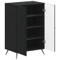 Preview: Schuhschrank BREDA 59,5 x 39,5 x 90 cm Holzwerkstoff Schwarz