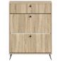 Preview: Schuhschrank BREDA 78 x 24 x 103 cm Holzwerkstoff Sonoma-Eiche