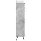 Preview: Schuhschrank BREDA 78 x 24 x 103 cm Holzwerkstoff Betongrau