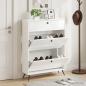 Preview: ARDEBO.de - Schuhschrank BREDA 78 x 24 x 103 cm Holzwerkstoff