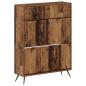 Preview: ARDEBO.de - Schuhschrank BREDA 78 x 24 x 103 cm Holzwerkstoff Altholz