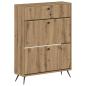 Preview: Schuhschrank BREDA 78 x 24 x 103 cm Holzwerkstoff Artisan-Eiche