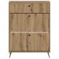 Preview: Schuhschrank BREDA 78 x 24 x 103 cm Holzwerkstoff Artisan-Eiche
