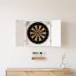 Preview: ARDEBO.de - Dartboard Schrank BREDA Wei? 52,5 x 10,5 x 53,5 cm