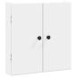 Preview: Dartboard Schrank BREDA Wei? 52,5 x 10,5 x 53,5 cm