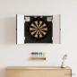 Preview: ARDEBO.de - Dartboard Schrank BREDA Schwarz 52,5 x 10,5 x 53,5 cm