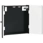 Preview: Dartboard Schrank BREDA Schwarz 52,5 x 10,5 x 53,5 cm