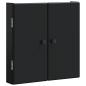 Preview: Dartboard Schrank BREDA Schwarz 52,5 x 10,5 x 53,5 cm