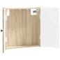 Preview: Dartboard Schrank BREDA Sonoma-Eiche 52,5 x 10,5 x 53,5 cm