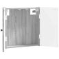 Preview: Dartboard Schrank BREDA Sonoma-Grau 52,5 x 10,5 x 53,5 cm
