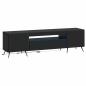 Preview: LED-TV-Schrank Schwarz Holzwerkstoff