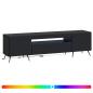 Preview: LED-TV-Schrank Schwarz Holzwerkstoff
