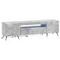 Preview: LED-TV-Schrank Betongrau Holzwerkstoff
