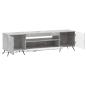 Preview: LED-TV-Schrank Betongrau Holzwerkstoff