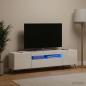 Preview: LED-TV-Schrank Hochglanz Weiß Holzwerkstoff