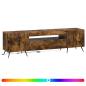 Preview: LED-TV-Schrank Raucheiche Holzwerkstoff