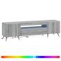 Preview: LED-TV-Schrank Sonoma-Grau Holzwerkstoff