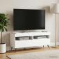 Preview: ARDEBO.de - LED-TV-Schrank Weiß Holzwerkstoff