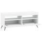 Preview: LED-TV-Schrank Weiß Holzwerkstoff