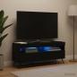Preview: ARDEBO.de - LED-TV-Schrank Schwarz Holzwerkstoff