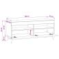 Preview: LED-TV-Schrank Sonoma-Eiche Holzwerkstoff