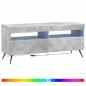 Preview: LED-TV-Schrank Betongrau Holzwerkstoff