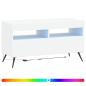 Preview: LED-TV-Schrank Weiß Holzwerkstoff