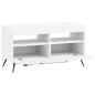 Preview: LED-TV-Schrank Weiß Holzwerkstoff