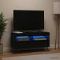 Preview: ARDEBO.de - LED-TV-Schrank Schwarz Holzwerkstoff