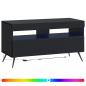 Preview: LED-TV-Schrank Schwarz Holzwerkstoff