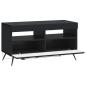 Preview: LED-TV-Schrank Schwarz Holzwerkstoff