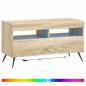 Preview: LED-TV-Schrank Sonoma-Eiche Holzwerkstoff