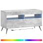Preview: LED-TV-Schrank Betongrau Holzwerkstoff