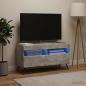 Preview: LED-TV-Schrank Betongrau Holzwerkstoff
