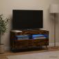 Preview: ARDEBO.de - LED-TV-Schrank Raucheiche Holzwerkstoff