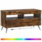 Preview: LED-TV-Schrank Raucheiche Holzwerkstoff