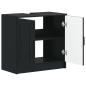 Preview: Waschbeckenschrank UTRECHT Schwarz 59,5 x 31,5 x 59 cm