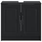 Preview: Waschbeckenschrank UTRECHT Schwarz 59,5 x 31,5 x 59 cm
